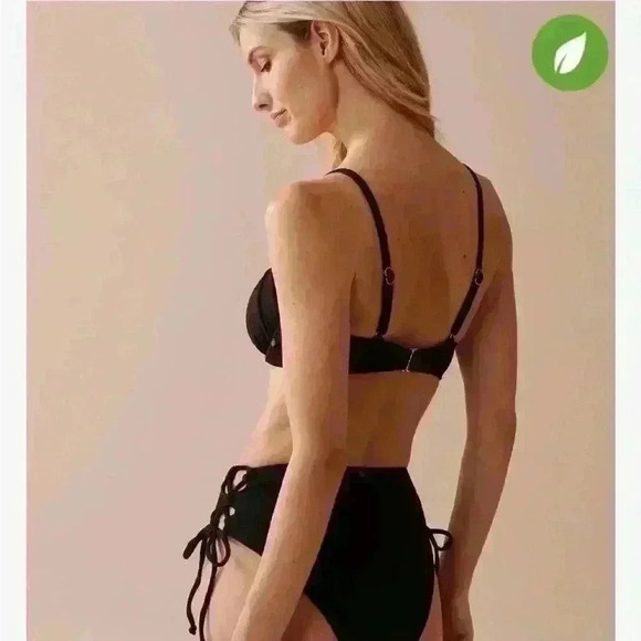 La Vie En Rose Bikini Top, Black size XL. - Picture 7 of 7